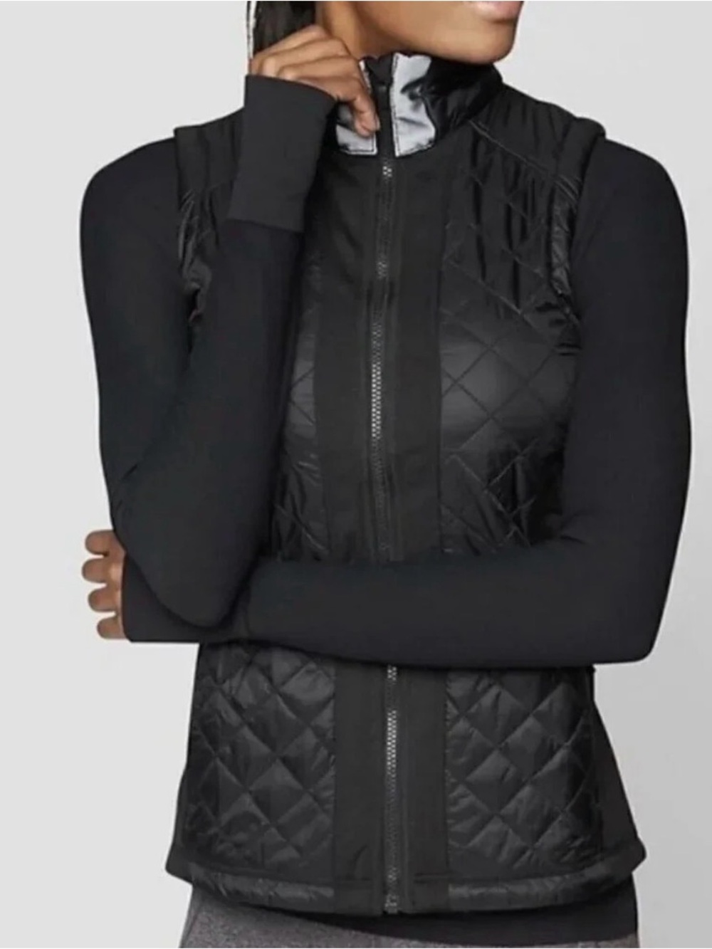 Athleta Rock Springs Quilted Insulated Vest Black M